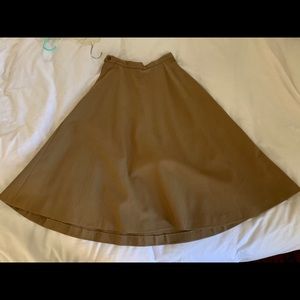 Vintage Wool Midi Skirt